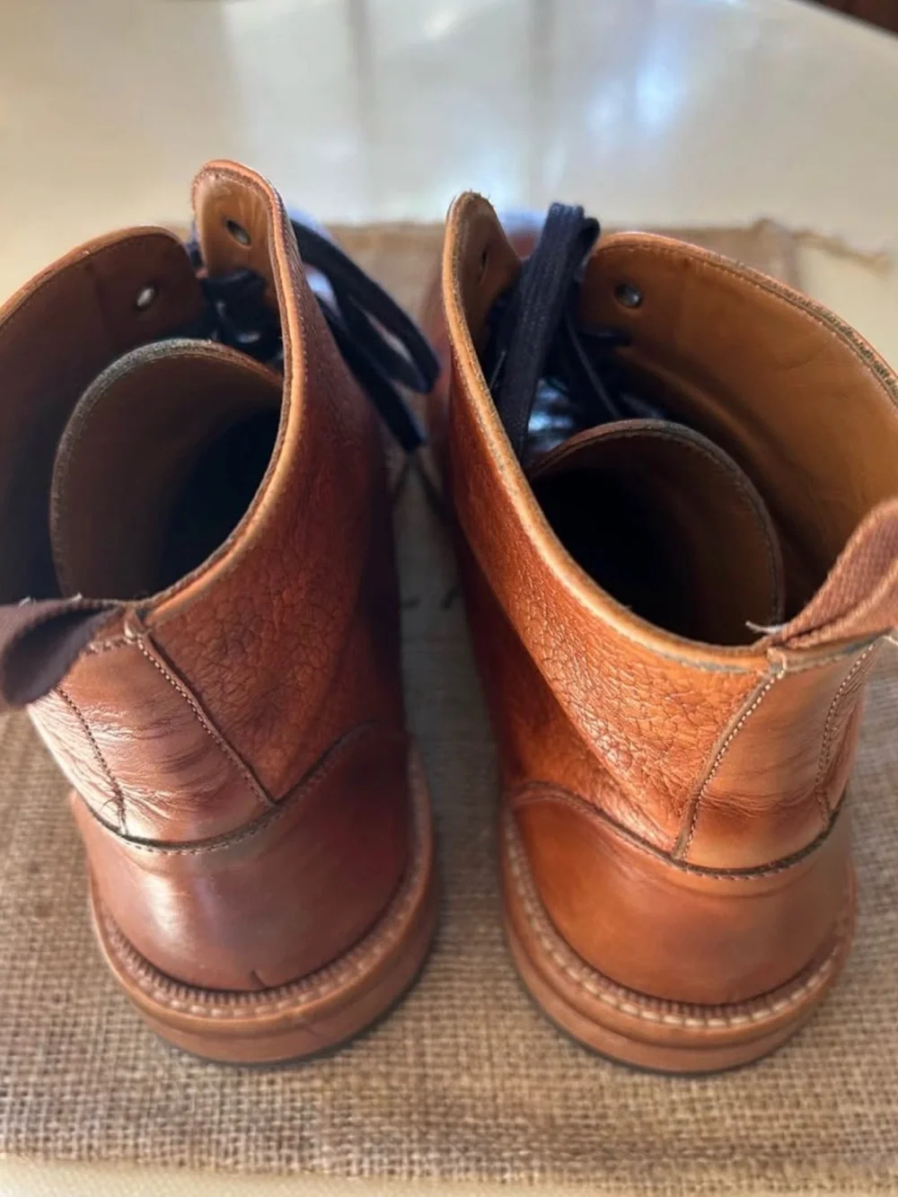 Taft Men's Brown Leather Cap-Toe Lace-Up Size 11 euro 45